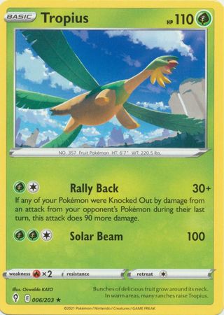 Tropius - 006/203 - Rare available at 401 Games Canada