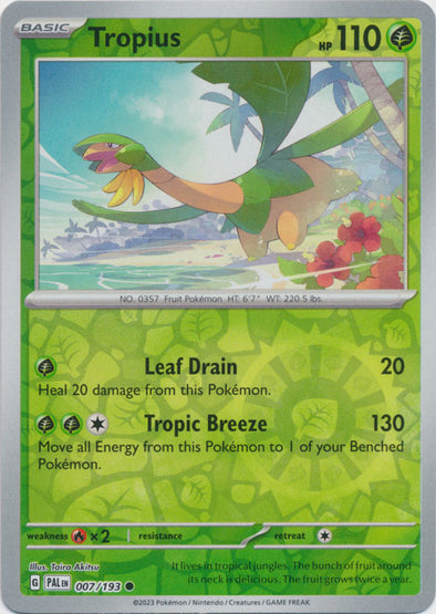 Tropius - 007/193 - Common - Reverse Holo available at 401 Games Canada