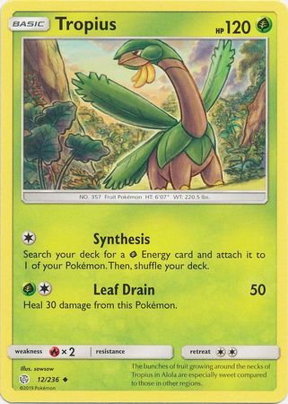 Tropius - 12/236 - Uncommon available at 401 Games Canada