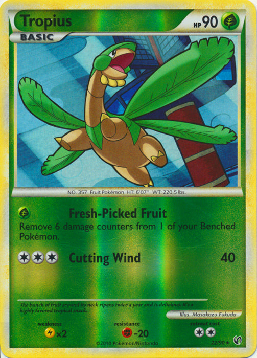 Tropius - 22/90 - Rare - Reverse Holo available at 401 Games Canada