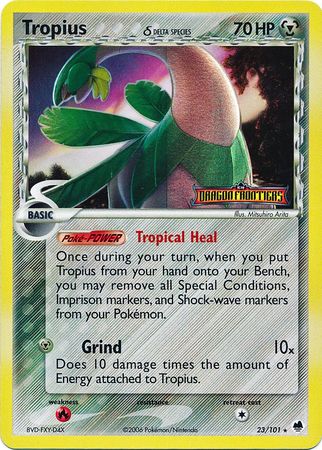 Tropius - 23/101 - Rare - Reverse Holo available at 401 Games Canada