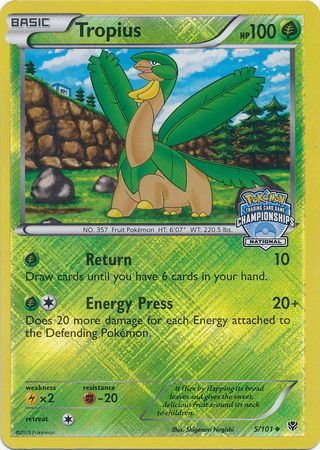 Tropius - 5/101 - Promo (National Championships 2013-14) available at 401 Games Canada