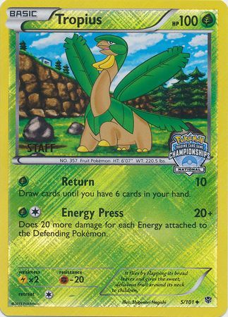 Tropius - 5/101 - Promo (Staff National Championships 2013-14) available at 401 Games Canada