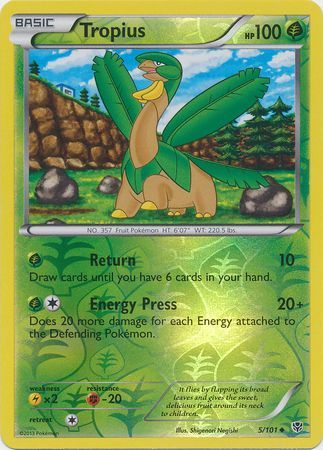 Tropius - 5/101 - Uncommon - Reverse Holo available at 401 Games Canada