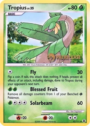 Tropius - 52/111 - Pre-Release Promo available at 401 Games Canada