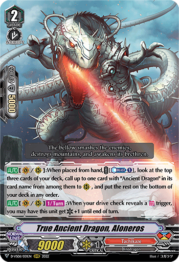 True Ancient Dragon, Aloneros - D-VS06/031 - Triple Rare available at 401 Games Canada