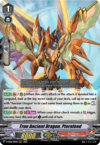 True Ancient Dragon, Pterafeed - D-VS06/033 - Triple Rare available at 401 Games Canada