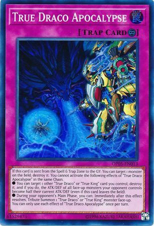 True Draco Apocalypse - OP05-EN013 - Super Rare available at 401 Games Canada