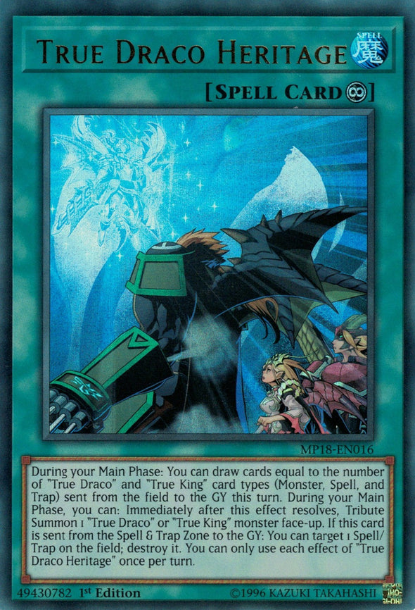 True Draco Heritage - MP18-EN016 - Ultra Rare - 1st Edition available at 401 Games Canada