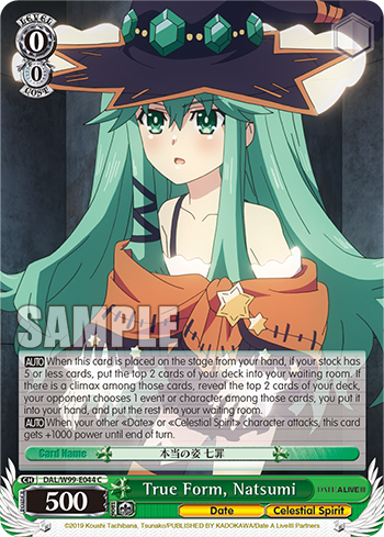 True Form, Natsumi - DAL/W99-E044 - Common available at 401 Games Canada