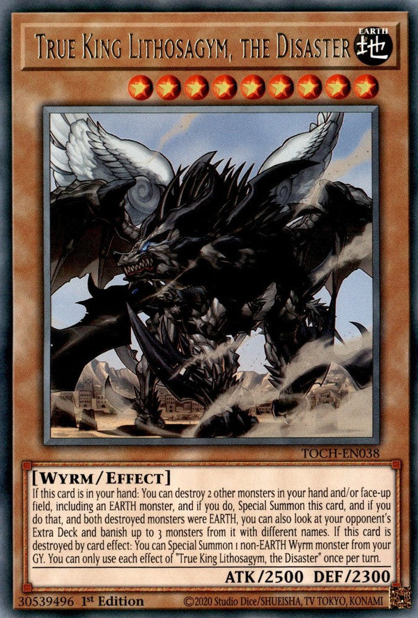 True King Lithosagym, the Disaster - TOCH-EN038 - Rare - 1st Edition available at 401 Games Canada