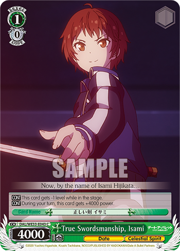 True Swordsmanship, Isami - DAL/WE33-E043 - Common (Foil) available at 401 Games Canada