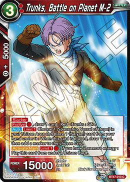 Trunks, Battle on Planet M-2 - BT17-013 - Common (Foil) available at 401 Games Canada