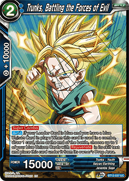 Trunks, Battling the Forces of Evil - BT12-037 - Uncommon available at 401 Games Canada