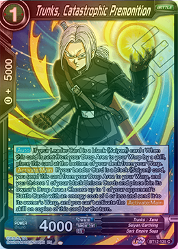 Trunks, Catastrophic Premonition - BT12-135 - Common (FOIL) available at 401 Games Canada