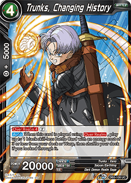 Trunks, Changing History - DB3-108 - Uncommon available at 401 Games Canada