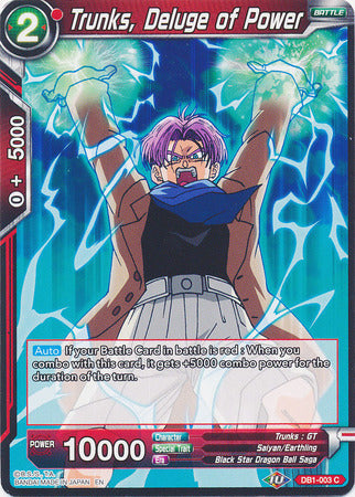 Trunks, Deluge of Power - DB1-003 - Common available at 401 Games Canada