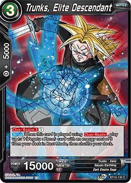 Trunks, Elite Descendant - BT10-130 - Common (FOIL) (Reprint) available at 401 Games Canada