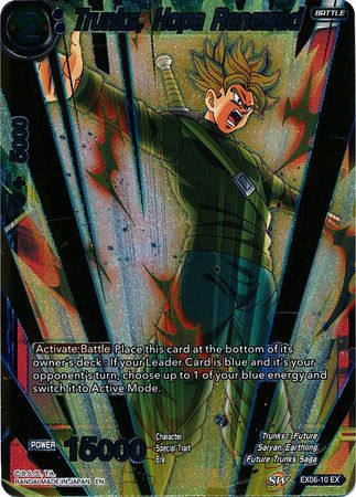 Trunks, Hope Renewed - EX06-10 - Expansion Rare (Foil) available at 401 Games Canada