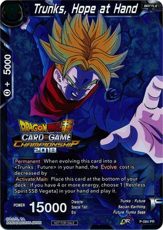 Trunks, Hope at Hand - P-064 - Promo (Foil) available at 401 Games Canada