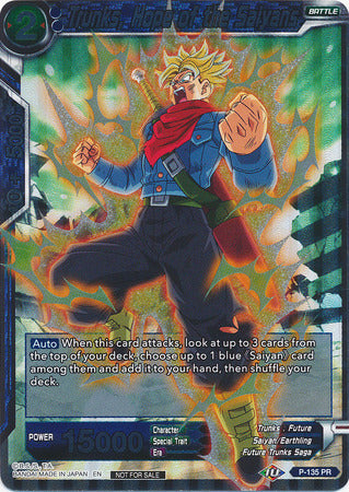 Trunks, Hope of the Saiyans - P-135 - Promo (Foil) available at 401 Games Canada