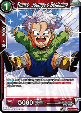 Trunks, Journey's Beginning - BT15-013 - Uncommon available at 401 Games Canada