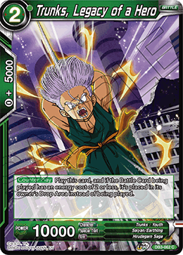 Trunks, Legacy of a Hero - DB3-062 - Common available at 401 Games Canada