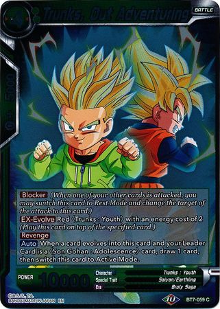 Trunks, Out Adventuring - BT7-059 - Common (FOIL) available at 401 Games Canada