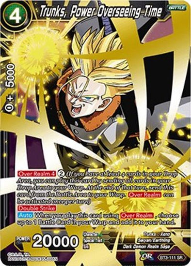 Trunks, Power Overseeing Time - BT3-111 - Super Rare available at 401 Games Canada