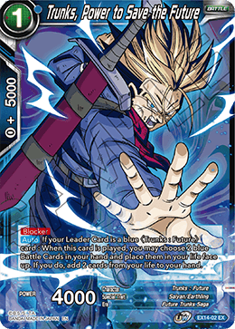 Trunks, Power to Save the Future - EX14-02 - Expansion Rare available at 401 Games Canada