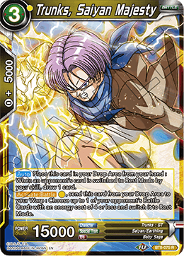 Trunks, Saiyan Majesty - BT8-075 - Rare available at 401 Games Canada