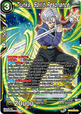 Trunks, Spirit Resonance - EX18-03 - Expansion Rare available at 401 Games Canada