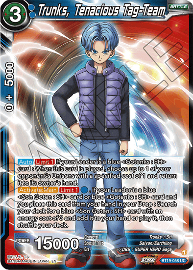 Trunks, Tenacious Tag-Team - BT19-058 - Uncommon available at 401 Games Canada