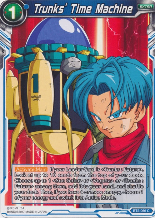 Trunks' Time Machine - BT2-066 - Common available at 401 Games Canada