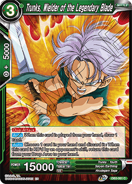 Trunks, Wielder of the Legendary Blade - DB3-061 - Common available at 401 Games Canada