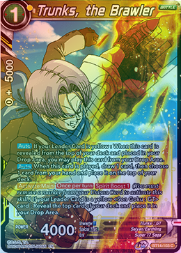 Trunks, the Brawler - BT14-103 - Common (FOIL) available at 401 Games Canada