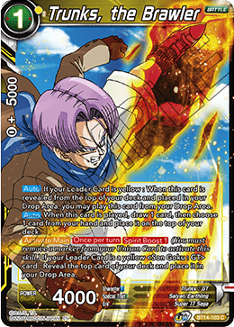 Trunks, the Brawler - BT14-103 - Common available at 401 Games Canada