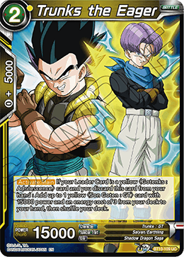 Trunks the Eager - BT10-109 - Uncommon (FOIL) (Reprint) available at 401 Games Canada