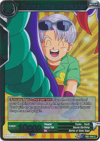 Trunks, the Prankster - DB1-044 - Common (FOIL) available at 401 Games Canada