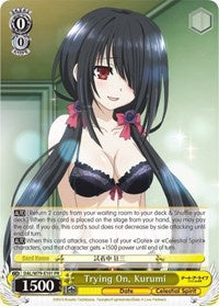 Trying On, Kurumi - DAL/W79-E101 - Promo available at 401 Games Canada