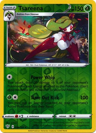 401 Games Canada - Tsareena - 016/189 - Rare - Reverse Holo 401 Games Canada - Tsareena - 016/189 - Rare - Reverse Holo