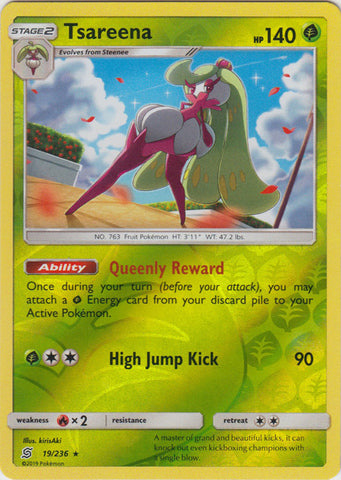 401 Games Canada - Tsareena - 19/236 - Holo Rare - Reverse Holo 401 Games Canada - Tsareena - 19/236 - Holo Rare - Reverse Holo