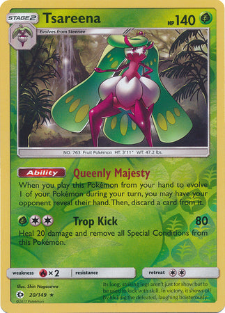 Tsareena - 20/149 - Holo Rare - Reverse Holo available at 401 Games Canada