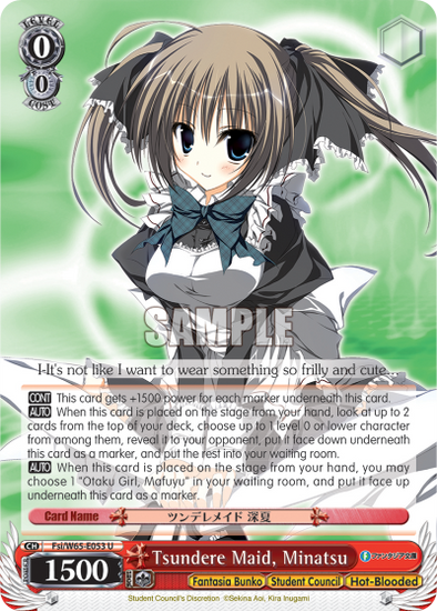 Tsundere Maid, Minatsu - Fsi/W65-E053 - Uncommon available at 401 Games Canada