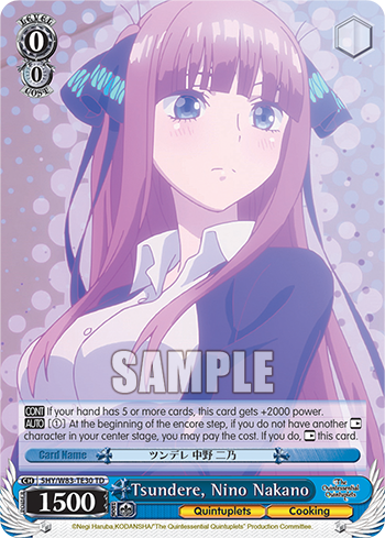 Tsundere, Nino Nakano - 5HY/W83-TE30 - Trial Deck available at 401 Games Canada