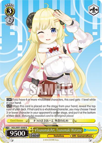 #TsunomakiArt, Tsunomaki Watame - HOL-W91-E008 - Rare available at 401 Games Canada