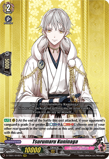 Tsurumaru Kuninaga - D-TB01/010 - Triple Rare available at 401 Games Canada