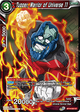 Tupper, Warrior of Universe 11 - BT14-022 - Uncommon available at 401 Games Canada