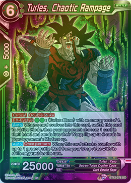 Turles, Chaotic Rampage - BT12-078 - Uncommon (FOIL) available at 401 Games Canada