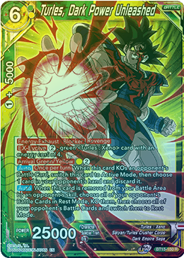 Turles, Dark Power Unleashed - BT15-150 - Rare (FOIL) available at 401 Games Canada